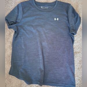 Under Armour Womens Heathered Blue Tee